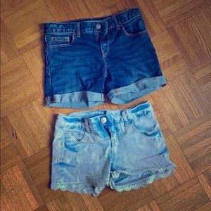 Lot of 2 jean shorts